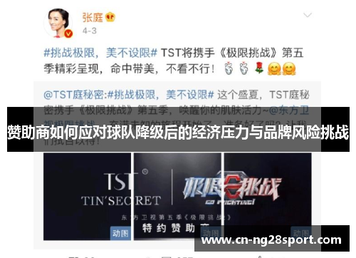 赞助商如何应对球队降级后的经济压力与品牌风险挑战